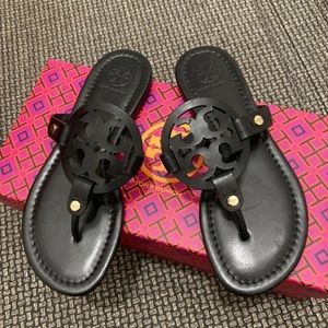 TORY BURCH Millers Sandal Black Leather